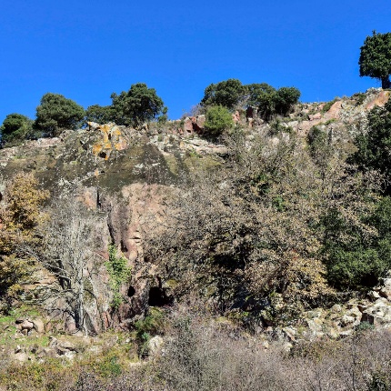 Veduta del fronte roccioso (foto Ivo Piras)
