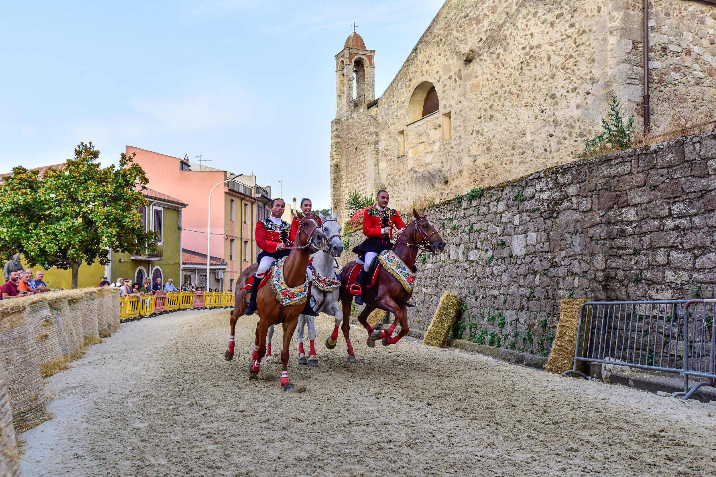 Bonorva, S’Ischiglia. Pariglie al galoppo (foto Ivo Piras)