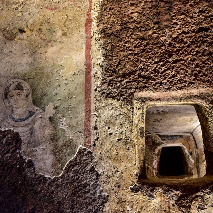 Tomba del Capo, ritratto di matrona romana (foto Ivo Piras)