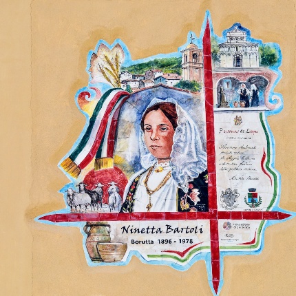 Murales in memoria di Ninetta Bartoli (foto Ivo Piras)