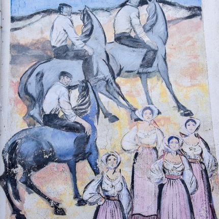 Altra opera realizzata dall'artista (foto Ivo Piras)