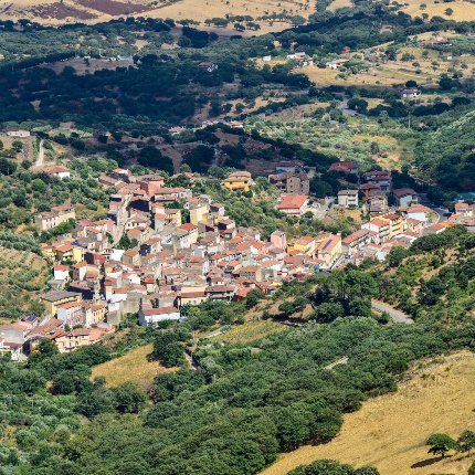 Veduta dall'alto del centro abitato (foto Ivo Piras)