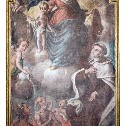 Tela ascrivibile al pittore Francesco Massa (foto Angelo Marras)