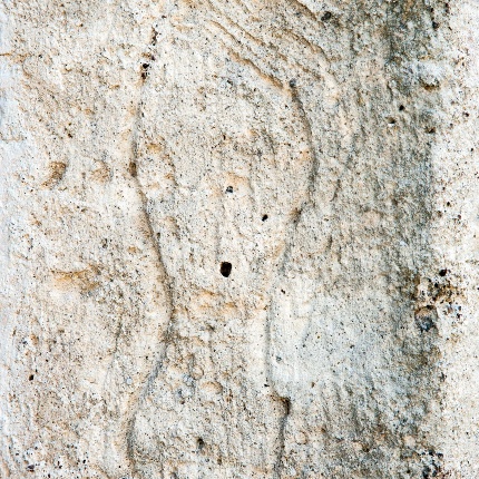 L'impronta del calzare del pellegrino, simbolo che nel medioevo segnalava il suo passaggio (foto Ivo Piras)