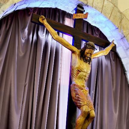 Crocifisso ligneo detto “Babbu Mannu” di fattura catalana, risalente al XV – XVI secolo (foto Angelo Marras)