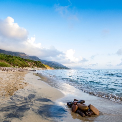 Vista della spiaggia verso sud (foto Angelo Marras)